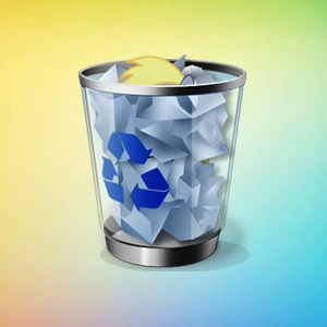 Recycle bin logo