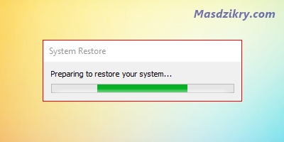 Preparing system restore