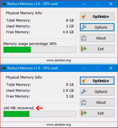 Cara menggunakan reduce memory